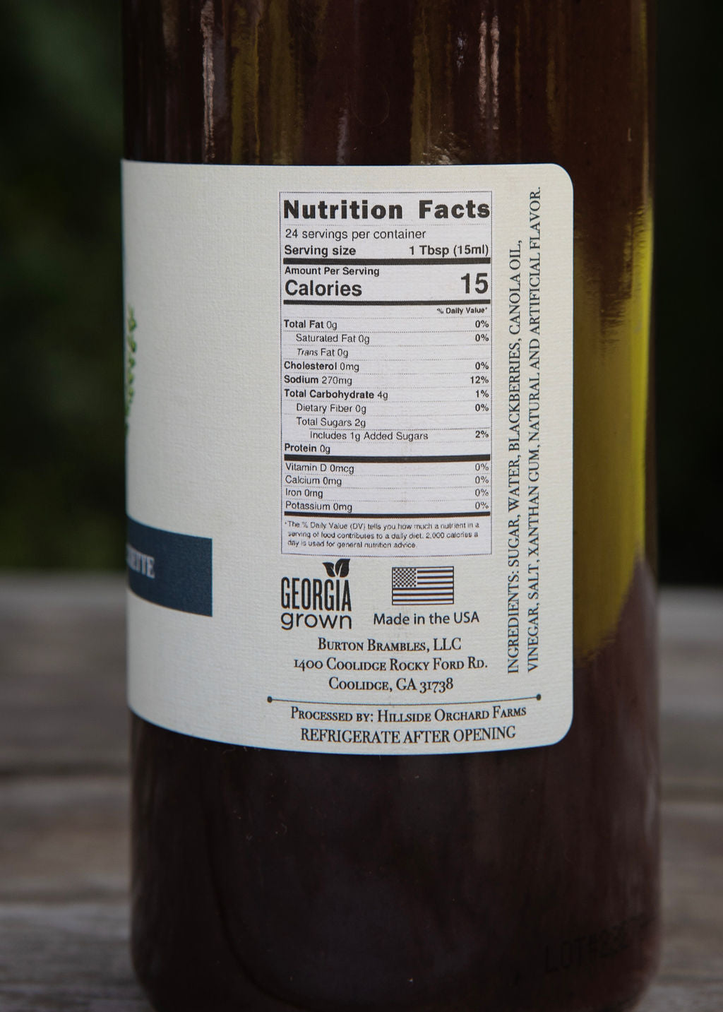 Blackberry Vinaigrette Dressing