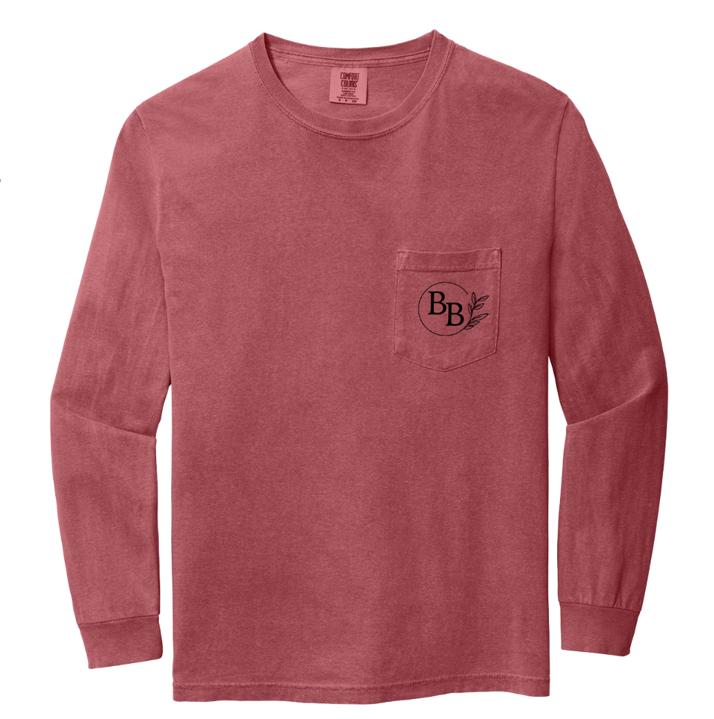 Farm T Shirt- Crimson Long Sleeve