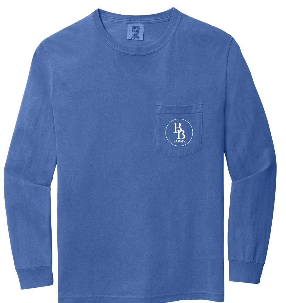 Farm T Shirt- Blue Long Sleeve