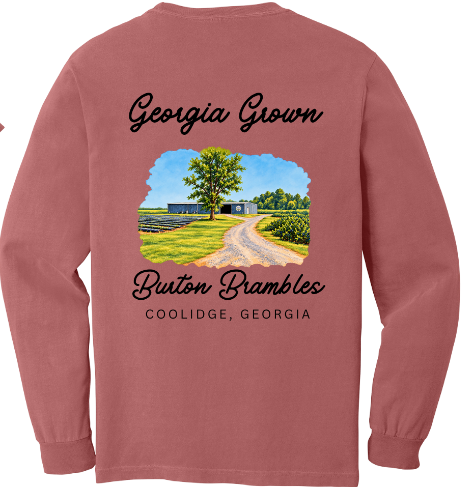 Farm T Shirt- Crimson Long Sleeve