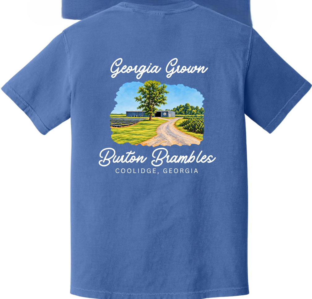 Farm T Shirt- Blue Short Sleeve