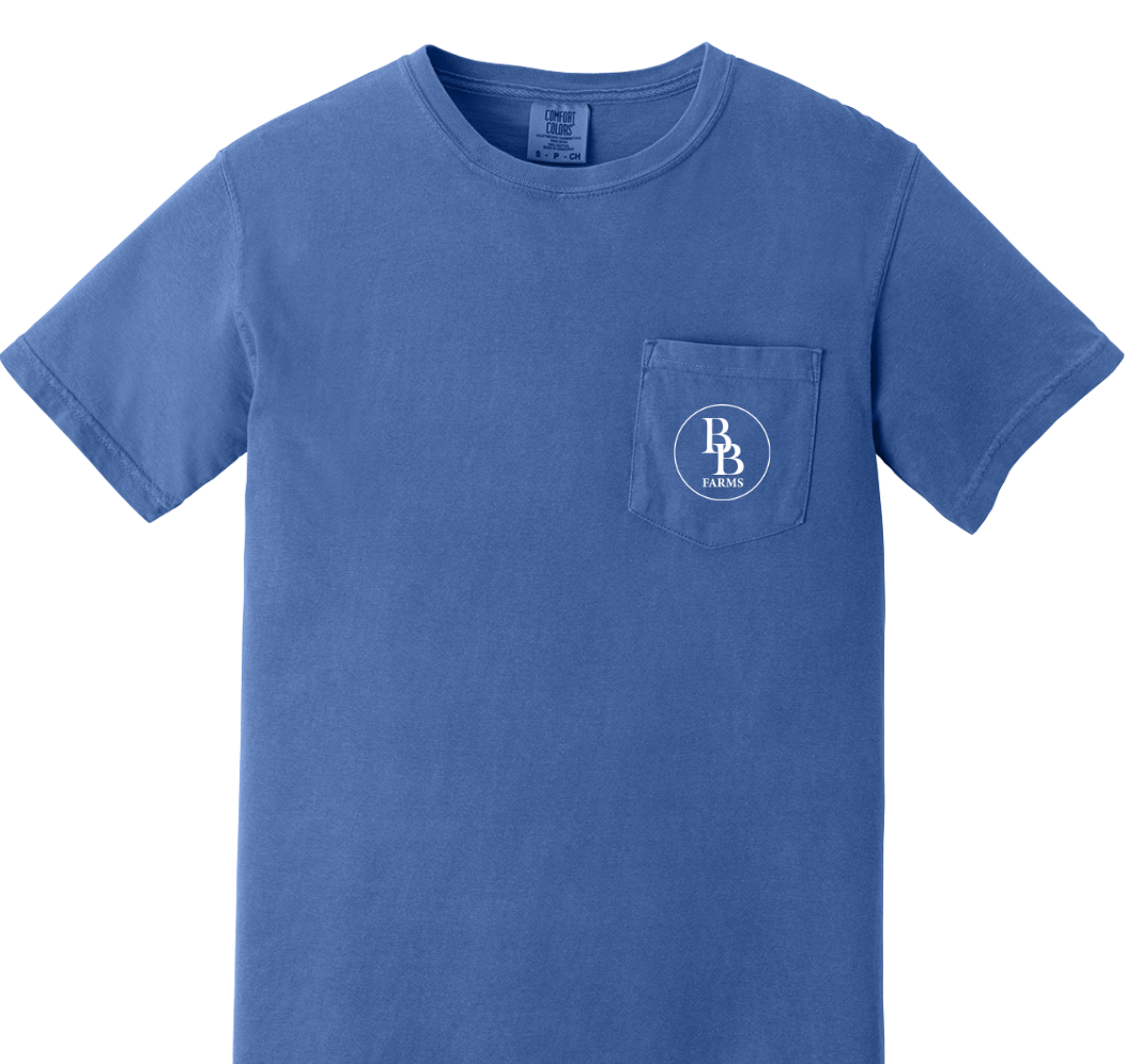 Farm T Shirt- Blue Short Sleeve
