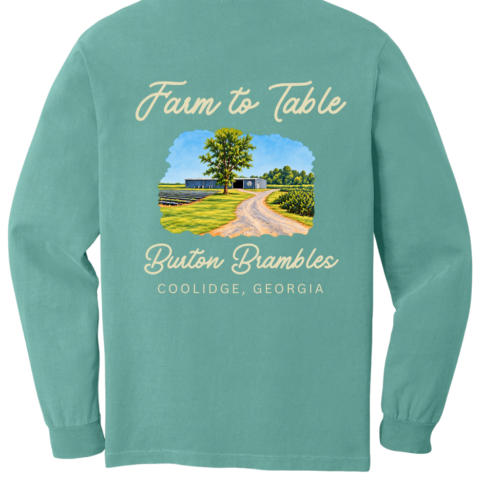 Farm T Shirt- Green Long Sleeve